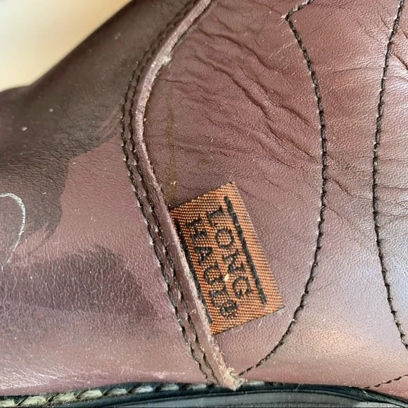 Vintage Long Haul Brown Leather Boots SZ 11M Made in USA