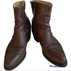 Vintage Long Haul Brown Leather Boots SZ 11M Made in USA