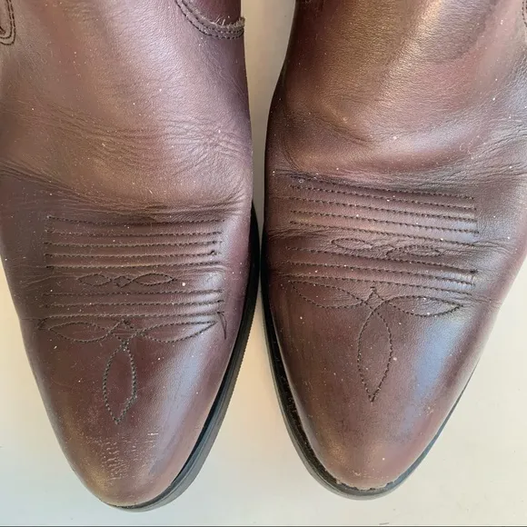 Vintage Long Haul Brown Leather Boots SZ 11M Made in USA