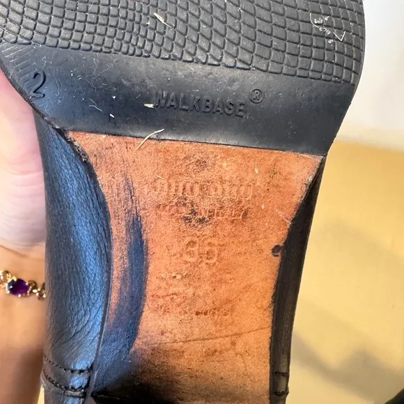 Vintage Miu Miu Black‎ Long Leather Boots. Size 36.