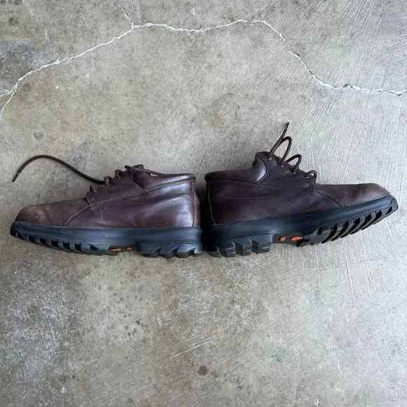 VINTAGE NIKE ACG HIKING BOOTS BROWN LEATHER Y2K GOADDOME 10.5
