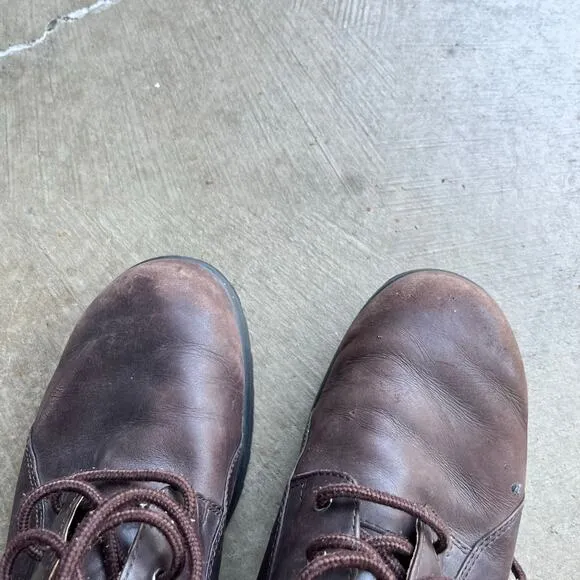 VINTAGE NIKE ACG HIKING BOOTS BROWN LEATHER Y2K GOADDOME 10.5
