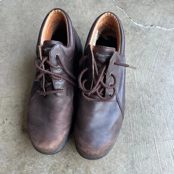 VINTAGE NIKE ACG HIKING BOOTS BROWN LEATHER Y2K GOADDOME 10.5
