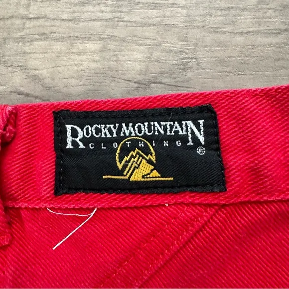 Vintage Red Rockies w/ Double Button Zig Zag Pattern