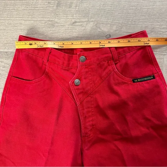 Vintage Red Rockies w/ Double Button Zig Zag Pattern