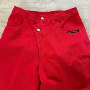 Vintage Red Rockies w/ Double Button Zig Zag Pattern