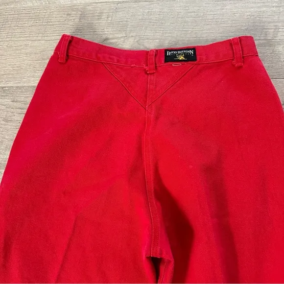 Vintage Red Rockies w/ Double Button Zig Zag Pattern