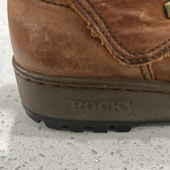 Vintage Rocky Outback Brown Leather Lace Up Gore-Tex Hiking Boots - M 6.5/W 8.5