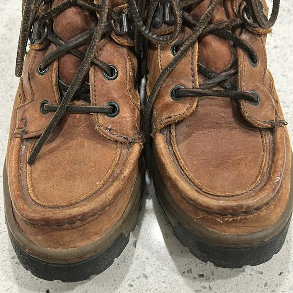 Vintage Rocky Outback Brown Leather Lace Up Gore-Tex Hiking Boots - M 6.5/W 8.5