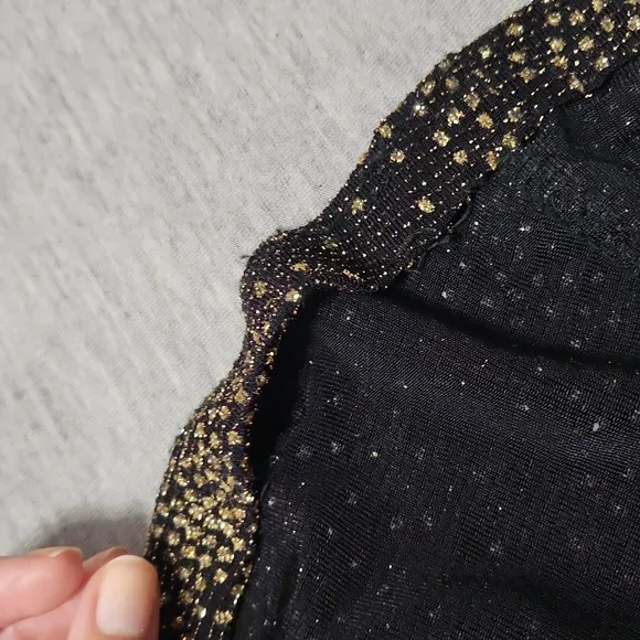 Vintage Sparkly Mini Little Black Party Spaghetti Strap Tank Dress
