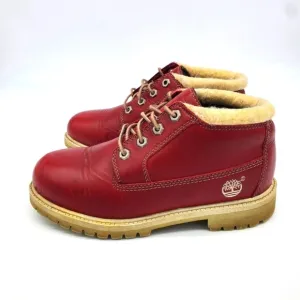 VINTAGE TIMBERLAND NELLIE WATERPROOF BOOTS CITY RED JUNIORS SIZE 5 M SHOES