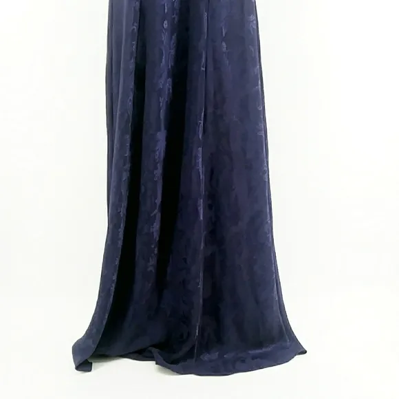 Vintage Victoria Secret Gold Label Plum Lingerie Long Slip Lace Dress Style Y2K