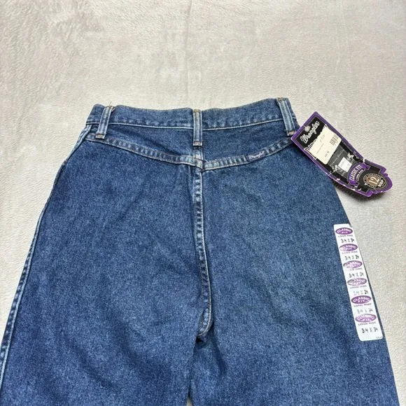 Vintage Wrangler Womens 13/14 x 34 Bare Back Classic Fit Long Rise Jeans USA NEW