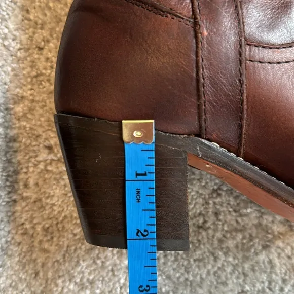Vintage Y2K Frye over the knee slouchy brown leather riding boots. 6.5