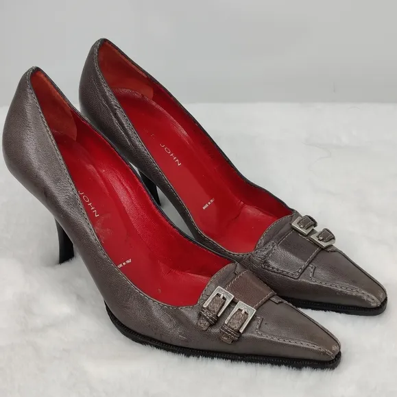 Vintage Y2K St John Gray Pump sz 6