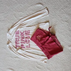 Vintage y2k Victoria's Secret Pink long sleeve pajama shirt and boots sh…