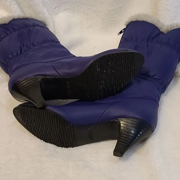 Vintage 1980's Danelle high heel fur lined boots