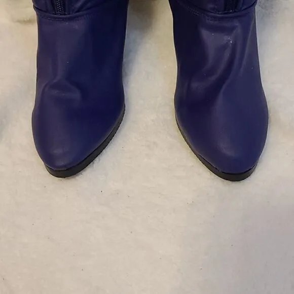 Vintage 1980's Danelle high heel fur lined boots