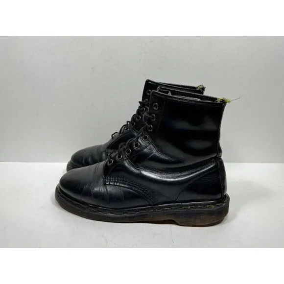 Vintage Dr. Martens 1460 Men’s 8 US Black Leather Combat Boots Made In England