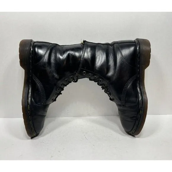 Vintage Dr. Martens 1460 Men’s 8 US Black Leather Combat Boots Made In England