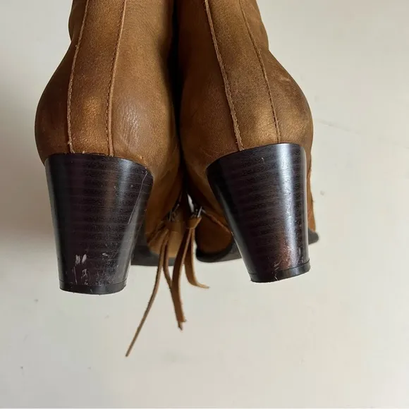 VIONIC- Brown Water Resistant Nubuck Leather Raina Ankle Boots Zip