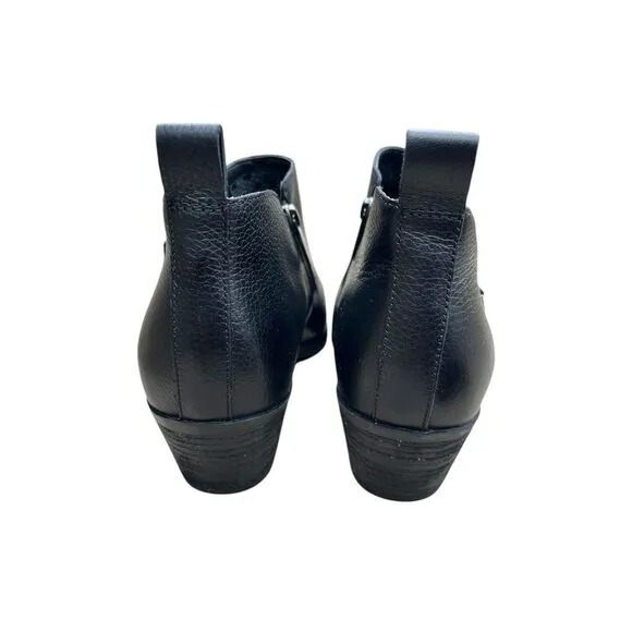 Vionic Cecily Ankle Bootie Boots Stack Heel 2&quot; Arch Support Comfort, Size‎ 7.5