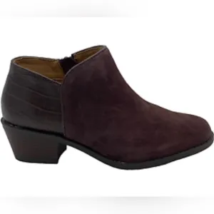 Vionic Marissa Water Repellent Suede Ankle Boots - Chocolate 8
