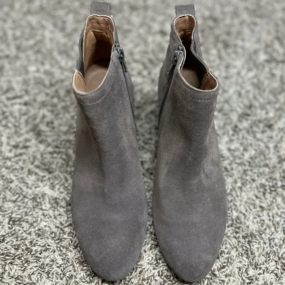 Vionic Paloma Wedge Ankle Boots Suede with Concealed Orthotic Arch Support 9.5​