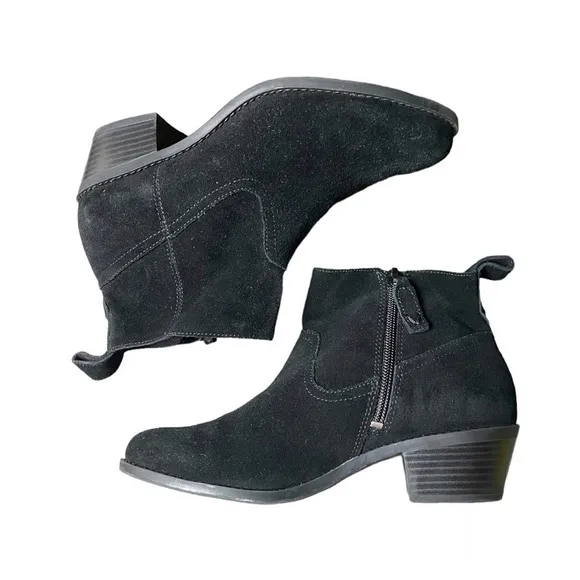 VIONIC Vera Water-Resistant Suede Ankle Boots size 6.5