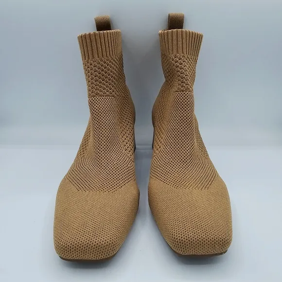 Vivaia Melissa Boots Square Toe Knit Perforated