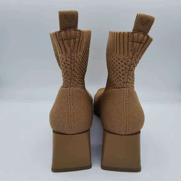 Vivaia Melissa Boots Square Toe Knit Perforated