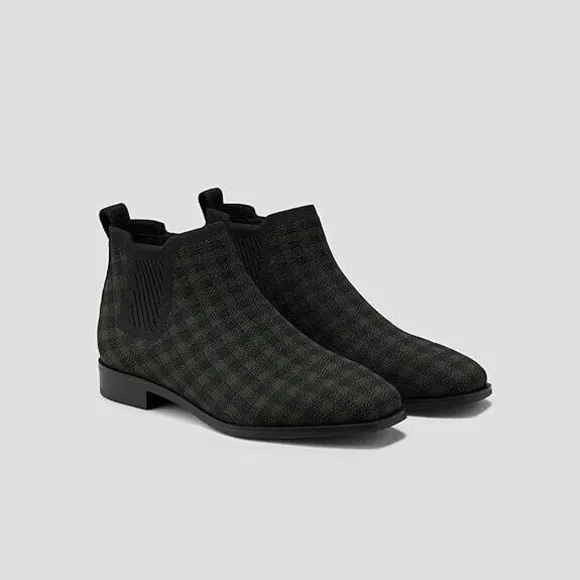VIVAIA Ryan Pro Women's‎ Ankle Boots Pull on Chelsea Slip on Short Square-toe