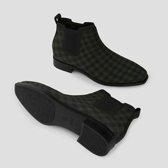 VIVAIA Ryan Pro Women's‎ Ankle Boots Pull on Chelsea Slip on Short Square-toe