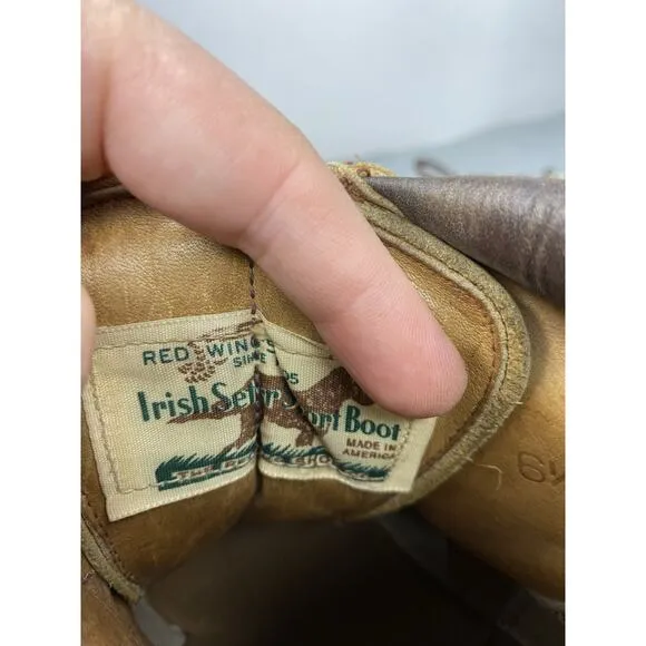 VTG 70's Red Wing Irish Setter Sport Mountain Hiking Boots Men's 6.5 C Women's 8