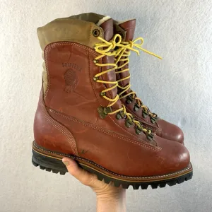 VTG Chippewa Mens Kush N Kollar Leather Shearling Lined Work Boots Sz 8E USA