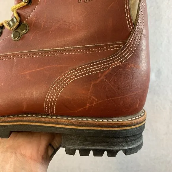 VTG Chippewa Mens Kush N Kollar Leather Shearling Lined Work Boots Sz 8E USA