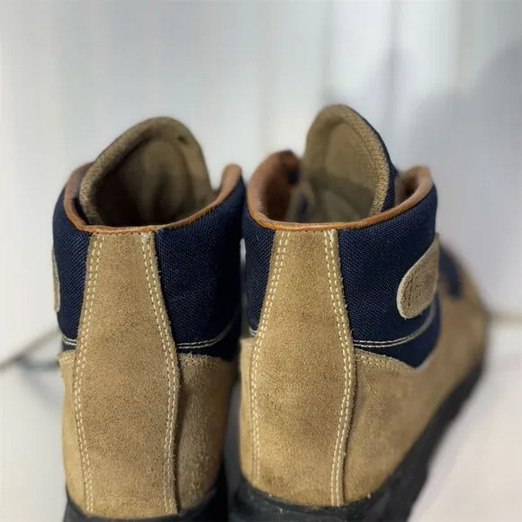 VTG Vasque Gore-Tex Hiking Boots Size 8M Suede &amp; Canvas Made in Italy Cowhide