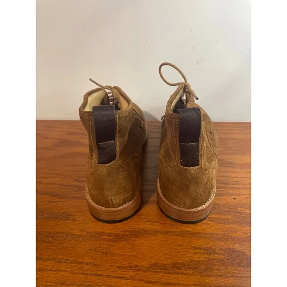 Warfield &amp; Grand Suede Leather Chukka Ankle Boots Shoes Brown 8 Canyon Lace Up