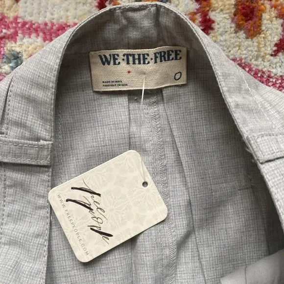We The Free Suiting Pleated Mini Skirt NWOT