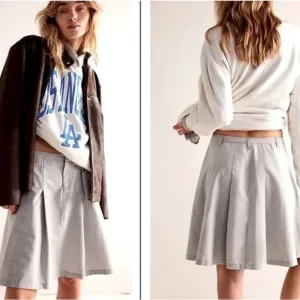 We The Free Suiting Pleated Mini Skirt NWOT