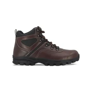 WEATHERPROOF VINTAGE Mens Brown 1&quot; Platform Jasper Block Heel Hiking Boots 8 M