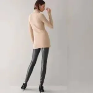 WHBM Pointelle Turtleneck Tunic in Cashmere Blend