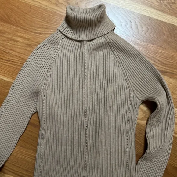 WHBM Pointelle Turtleneck Tunic in Cashmere Blend
