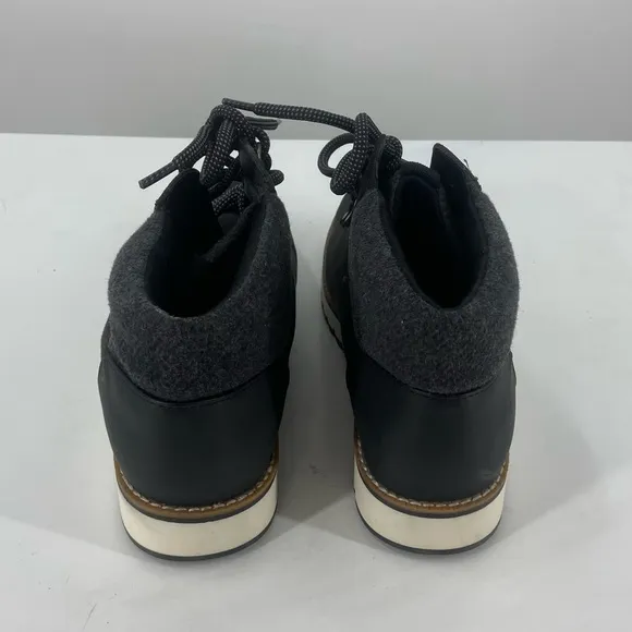 White Mountain Clifton Boots Womens 9 Black Lace Up