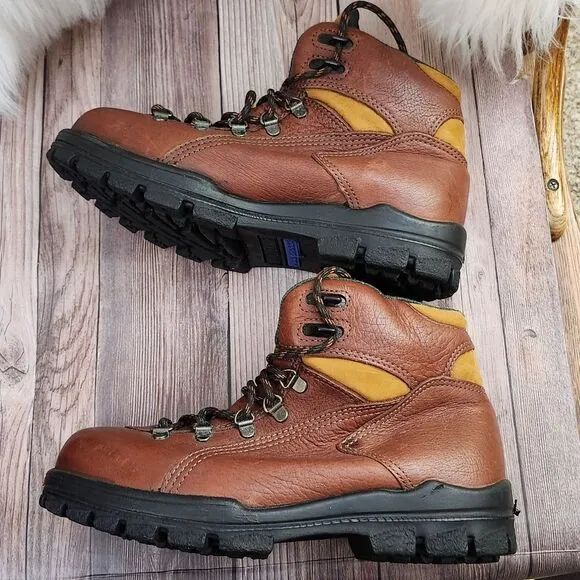 Wolverine Durashock leather lace-up hiking boots #03979 Sz 8.5