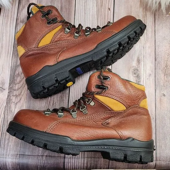 Wolverine Durashock leather lace-up hiking boots #03979 Sz 8.5