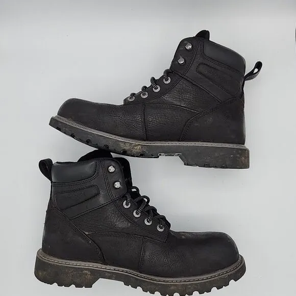 Wolverine W10694 Men's Iron Ridge WP Steel Toe Lace Up Work Boots Size 12 M
