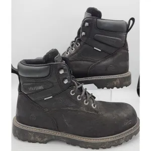 Wolverine W10694 Men's Iron Ridge WP Steel Toe Lace Up Work Boots Size 12 M