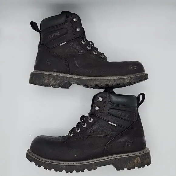 Wolverine W10694 Men's Iron Ridge WP Steel Toe Lace Up Work Boots Size 12 M