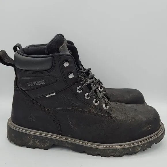Wolverine W10694 Men's Iron Ridge WP Steel Toe Lace Up Work Boots Size 12 M